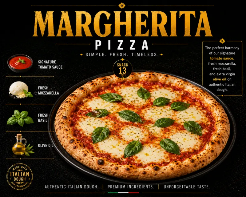 بيتزا مارغريتا - Margarita Pizza