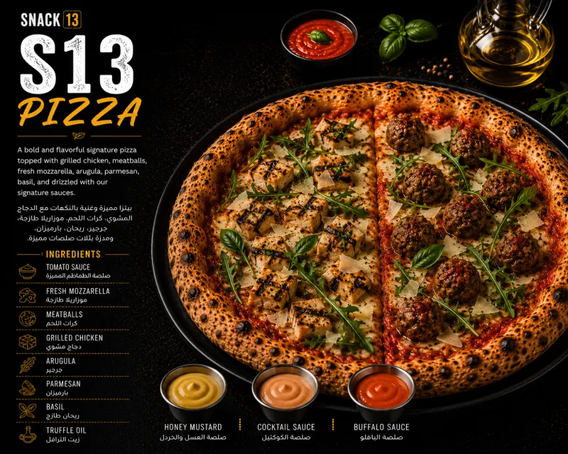 بيتزا S13 الخاصة - S13 Signature Pizza